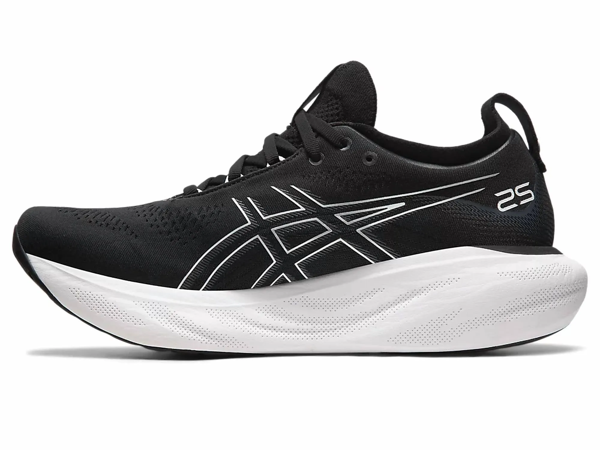 Men’S Gel-Nimbus 25 Running Shoes In Black/pure Silver