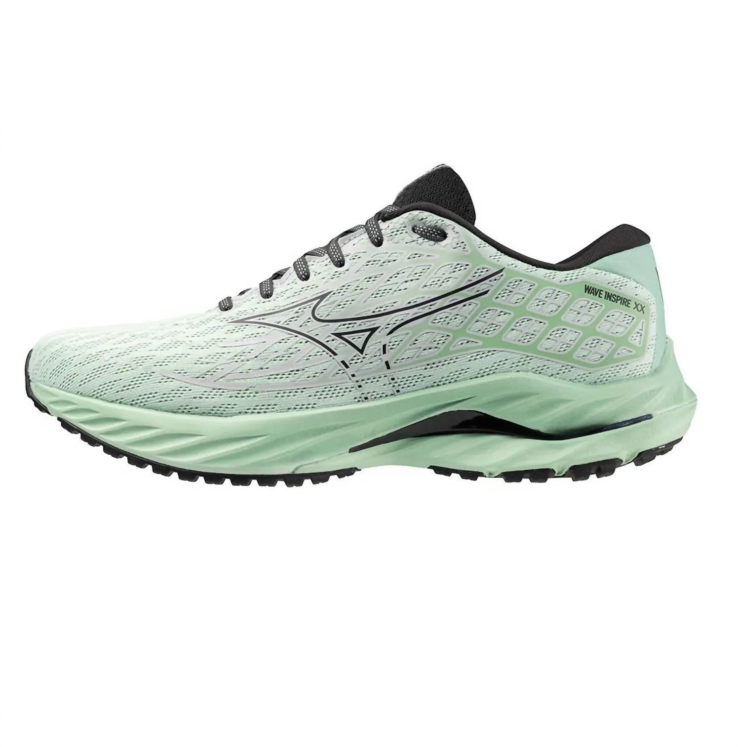 Men's Wave Inspire 20 Running Shoes In Greyed Jade/black Oyster