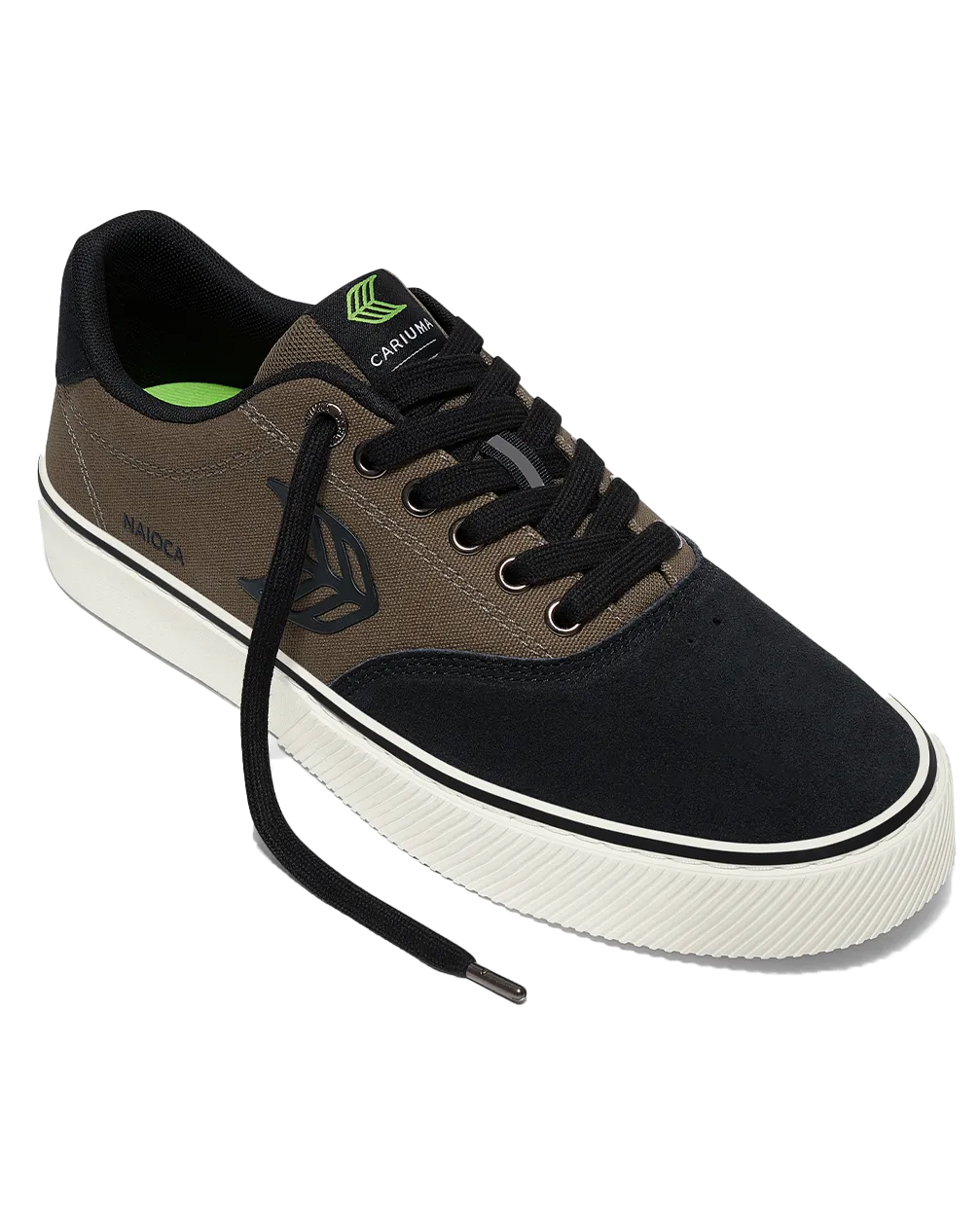 Naioca Pro Shoes in Black & Khaki