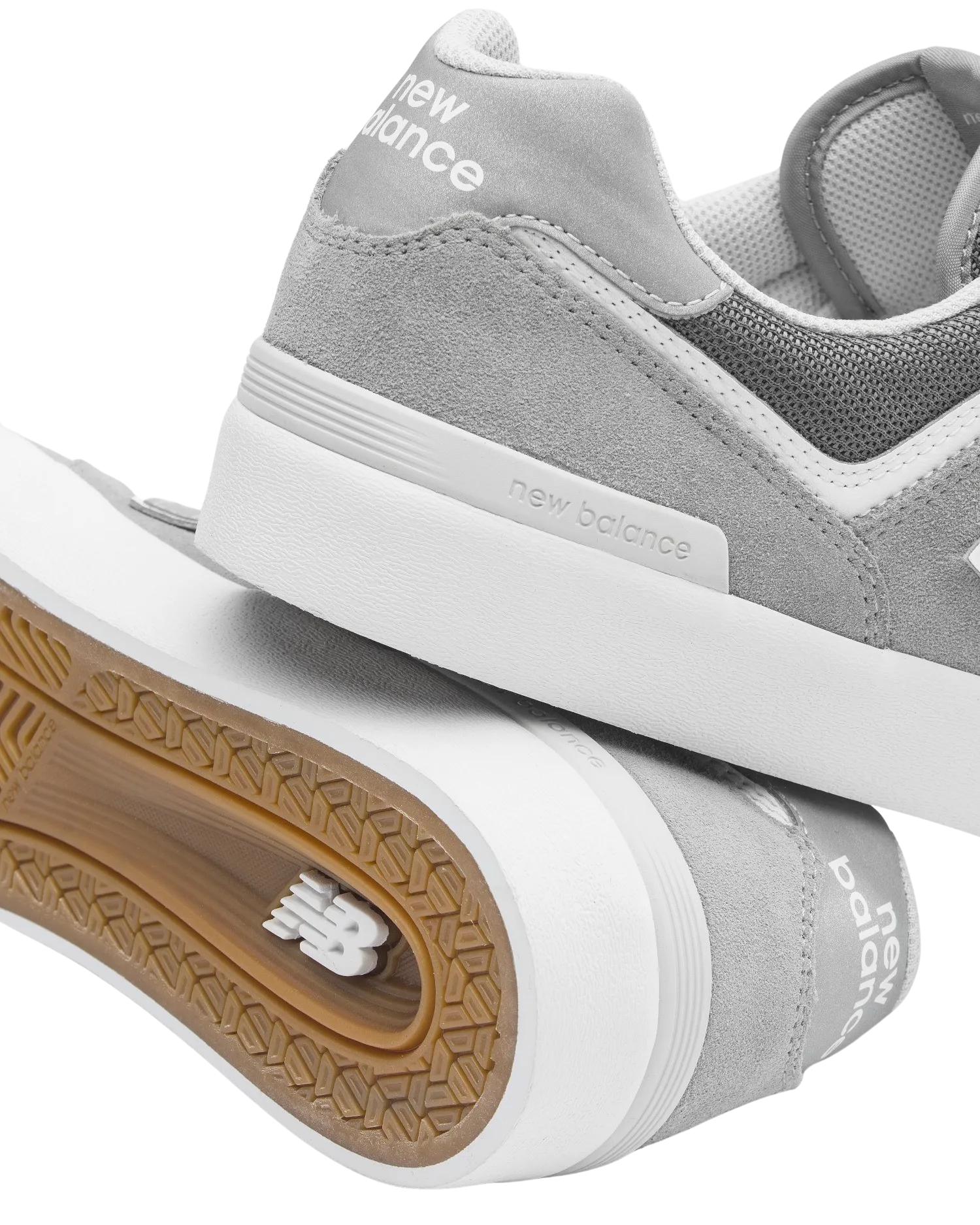 Numeric 574 Vulcanized Shoes in Grey & White