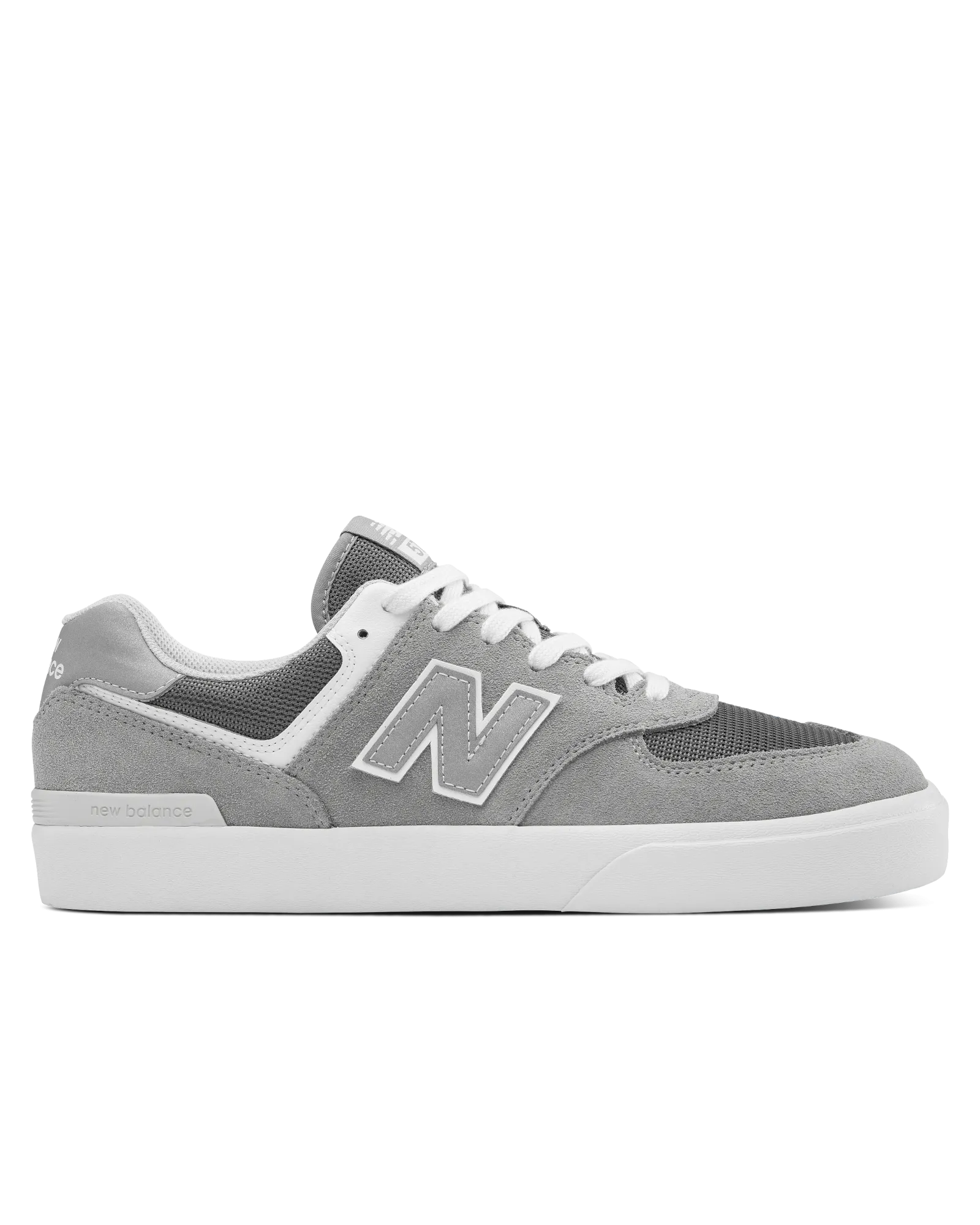 Numeric 574 Vulcanized Shoes in Grey & White