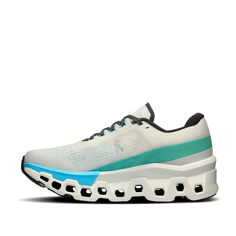 On Women's Cloudmonster 2 Running Shoes in Cream/Horizon SS25