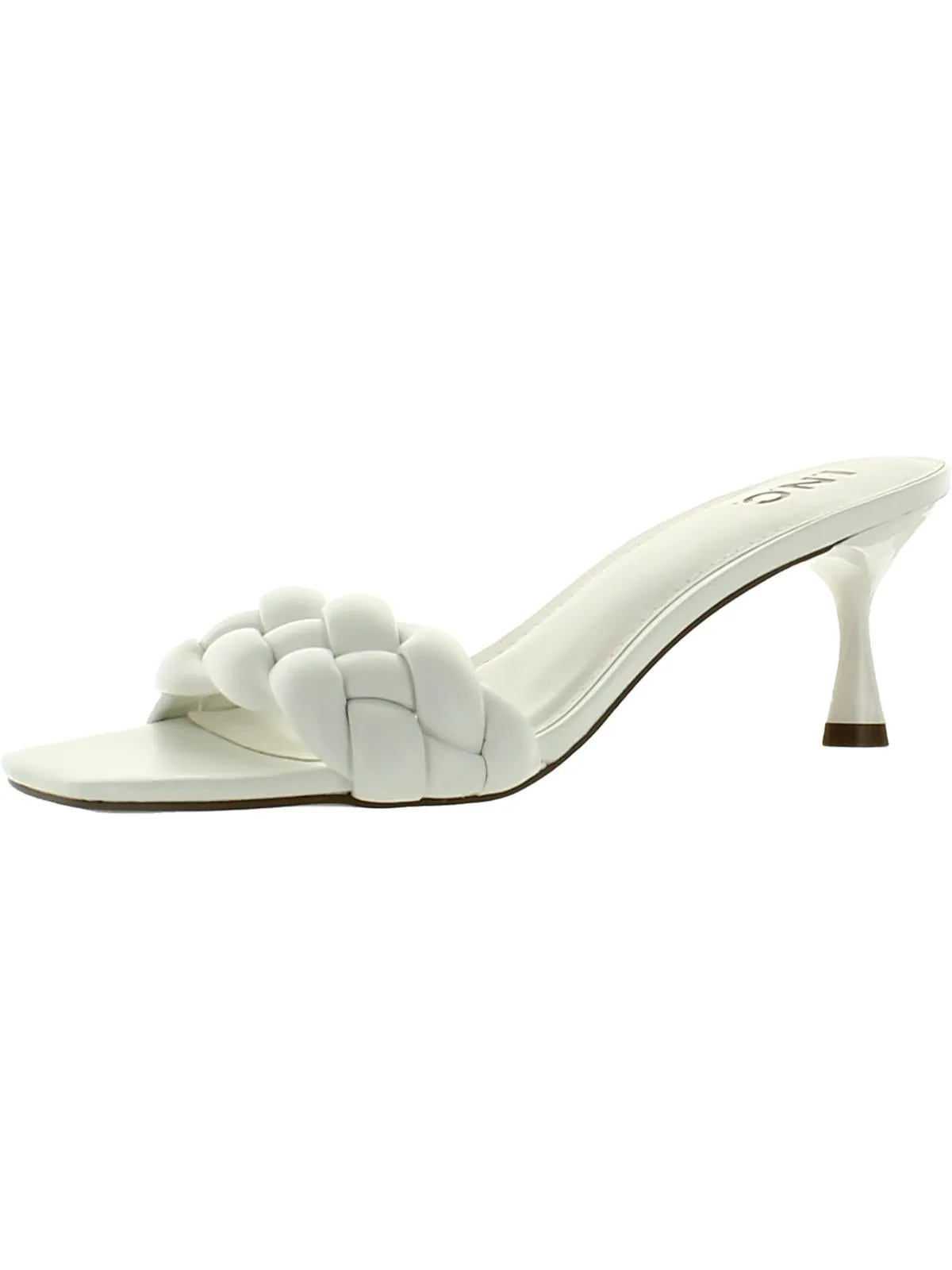 Parker Womens Woven Open Toe Heels