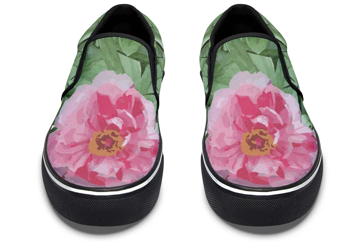 Peony Garden Slip-On Shoes