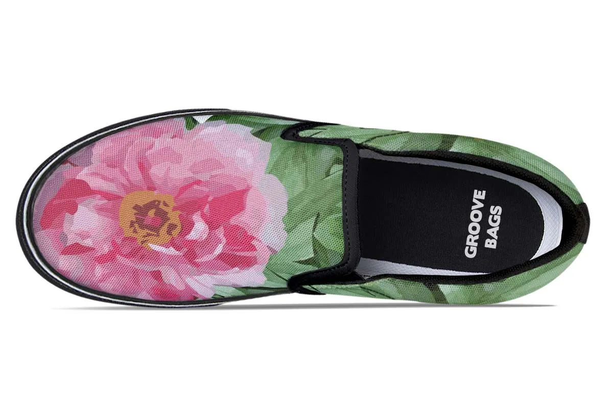 Peony Garden Slip-On Shoes