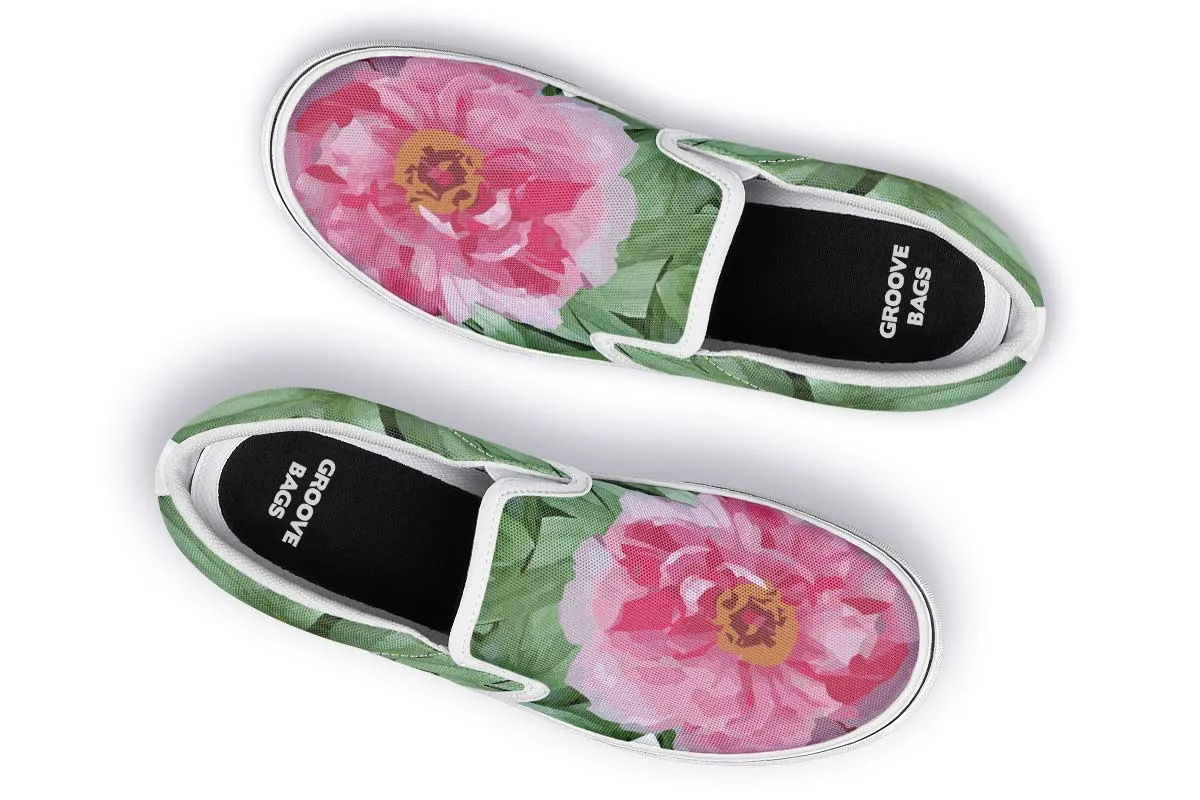 Peony Garden Slip-On Shoes
