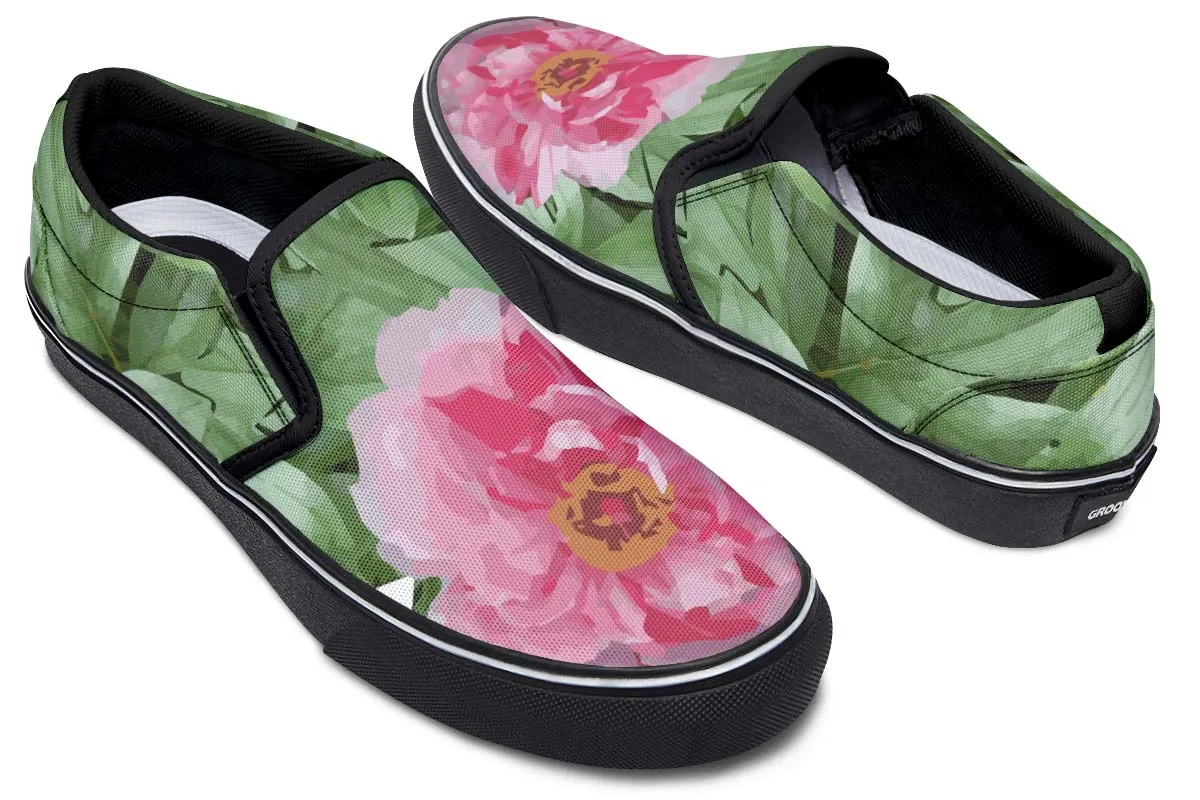 Peony Garden Slip-On Shoes