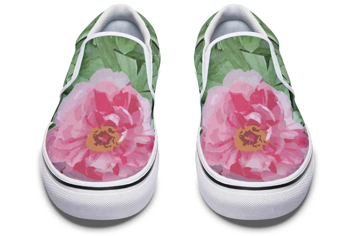 Peony Garden Slip-On Shoes
