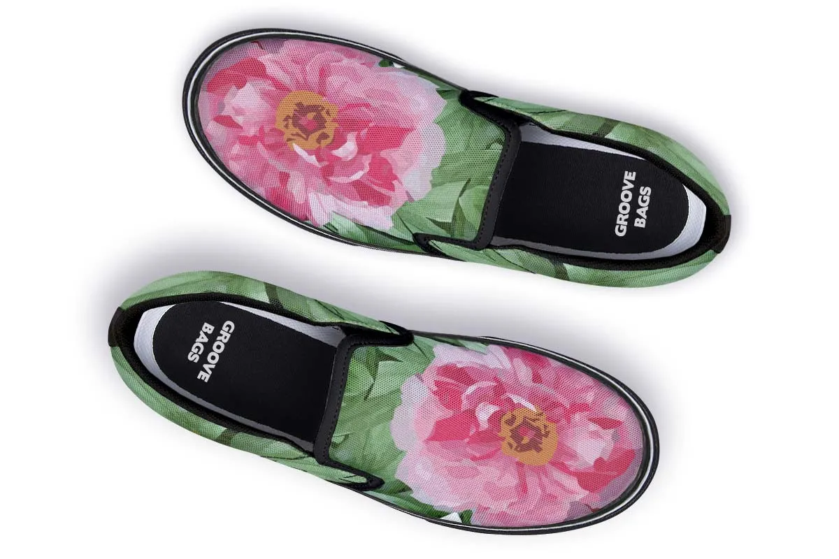 Peony Garden Slip-On Shoes