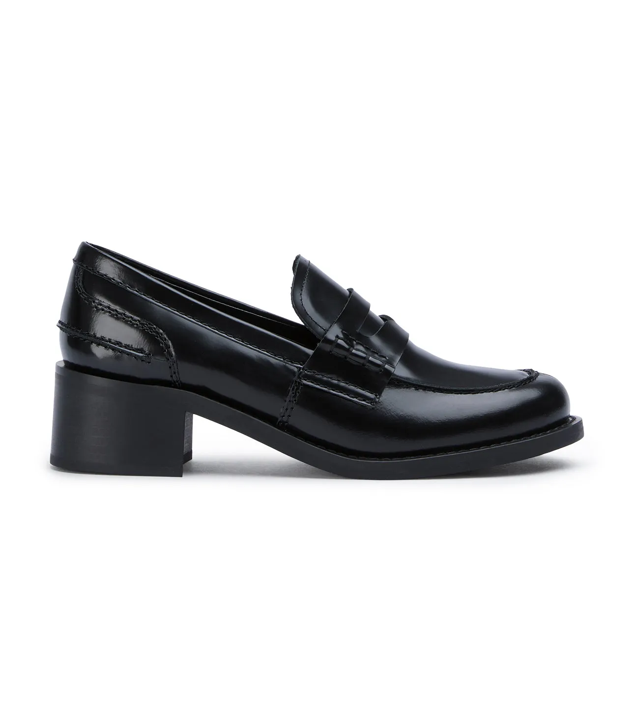 Polly Black Hi Shine