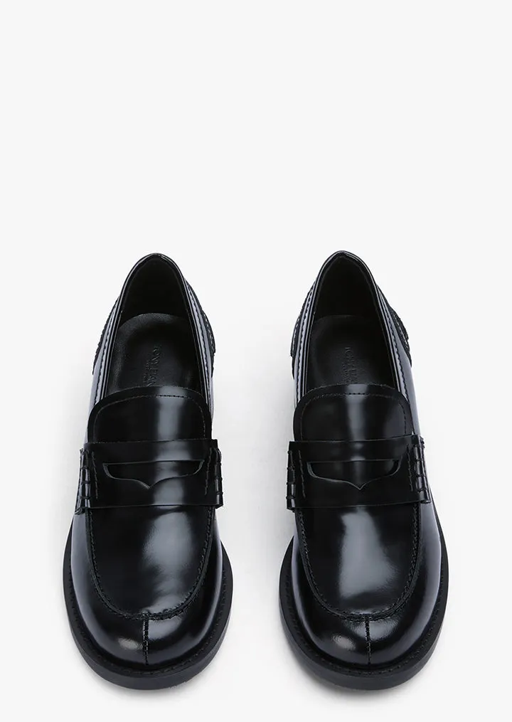 Polly Black Hi Shine