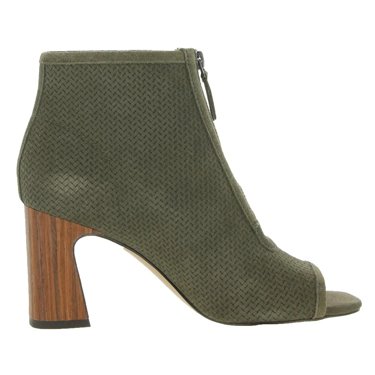READY Womens Leather Open Toe Pumps
