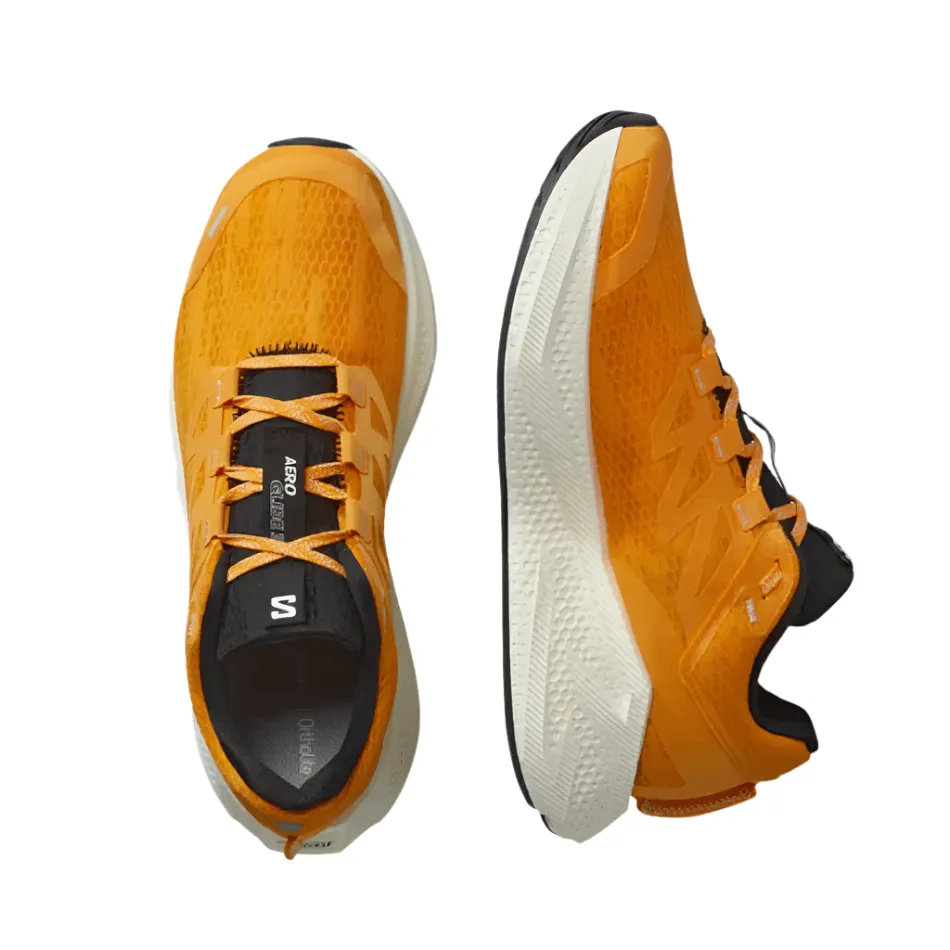 Salomon Men's Aeroglide 3 Running Shoes in Tumeric/White/Black SS25