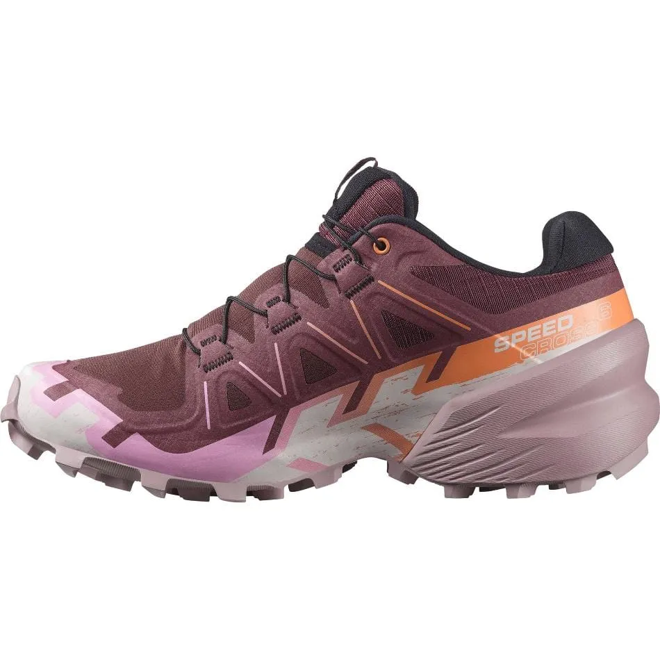 Salomon Speedcross 6 Women's Trail Running Shoes in Catawba Grape/Papaya/Deauville Mauve AW24