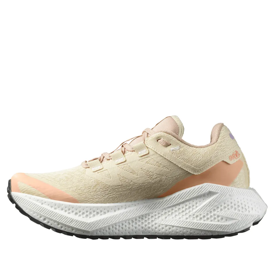Salomon Women's Aeroglide 3 GRVL Running Shoes in Shortbread/White/Fusion Coral SS25