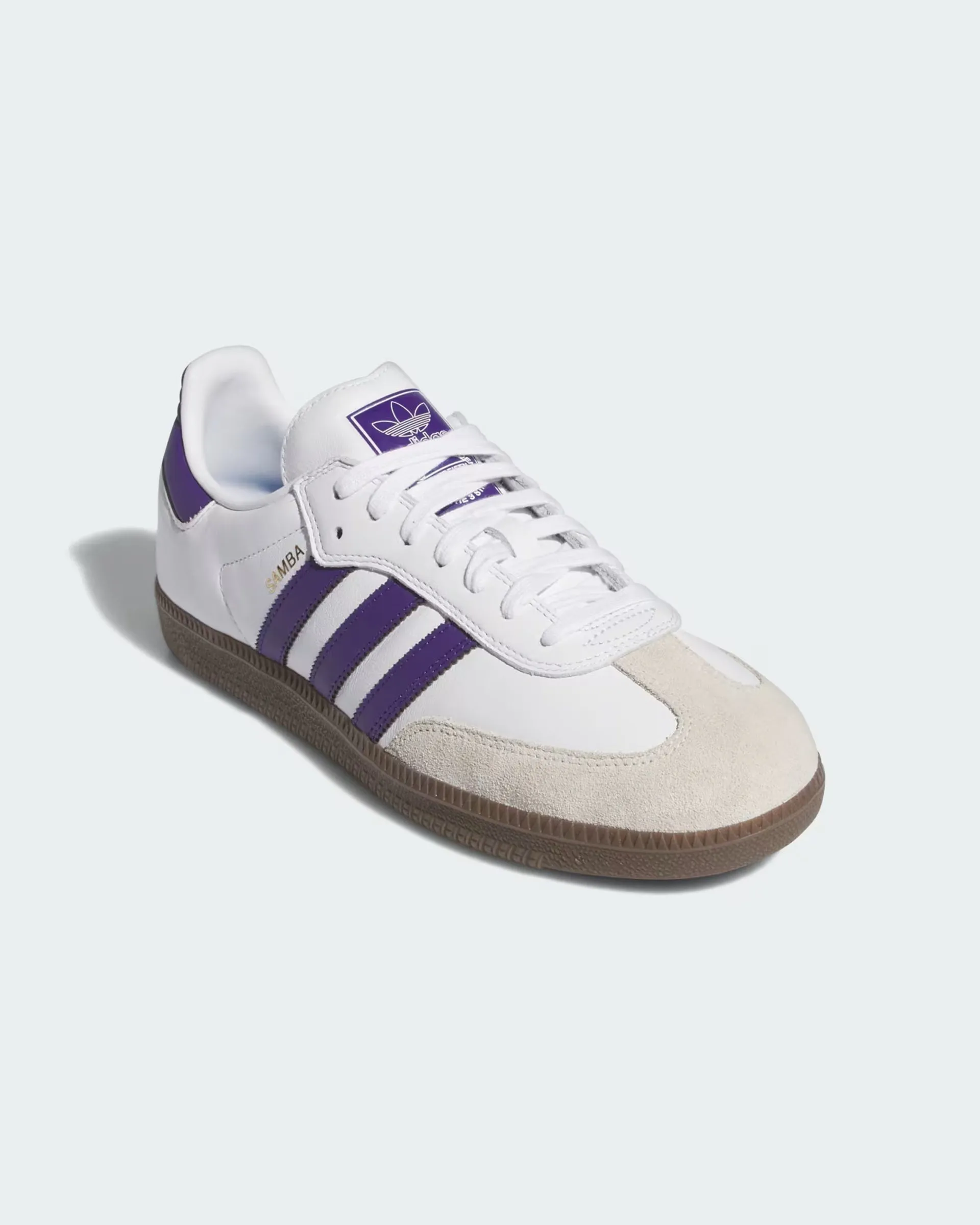 Samba ADV Shoes - Cloud White / Collegiate Purple / Gold Metallic
