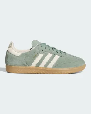 Samba ADV Shoes - Silver Green / Wonder White / Gold Metallic