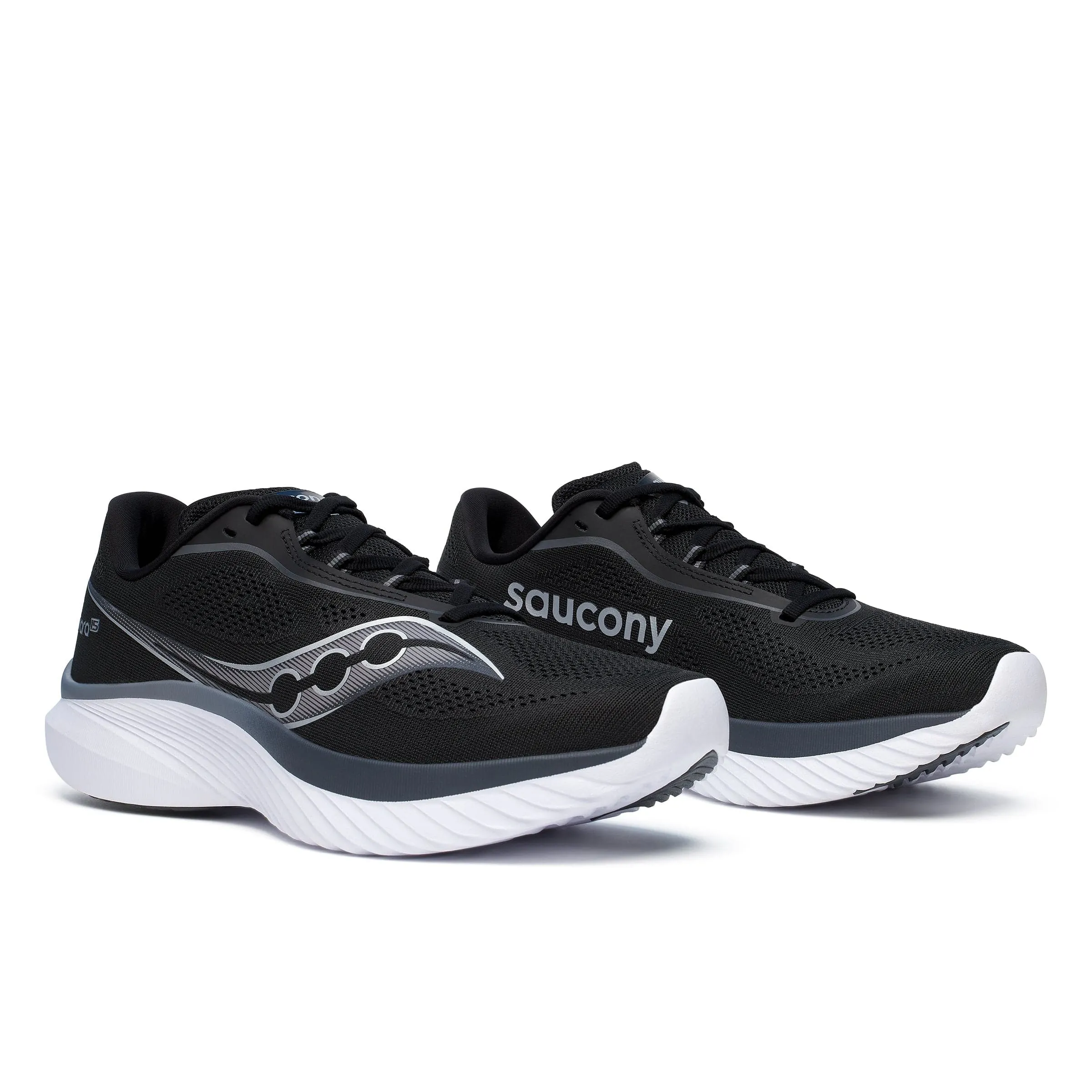 Saucony Kinvara 15 Men's Running Shoes Black/White AW24 - Online Exclusive