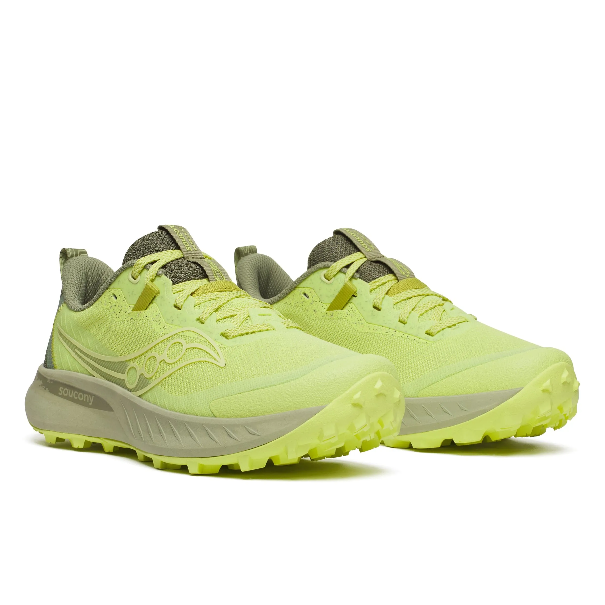 Saucony Women's Peregrine 15 Trail Running Shoes in Sunny/Hemlock SS25
