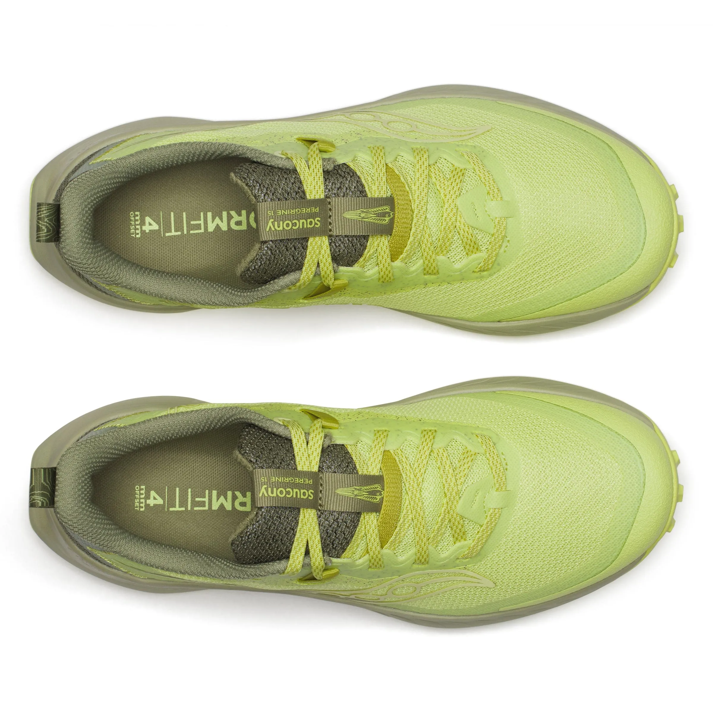 Saucony Women's Peregrine 15 Trail Running Shoes in Sunny/Hemlock SS25