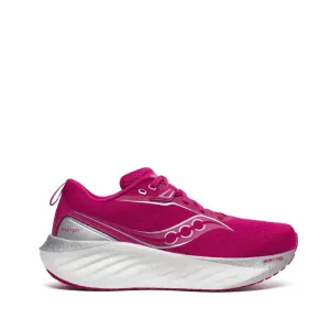 Saucony Women's Triumph 22 Running Shoes in Magenta - Online Exclusive