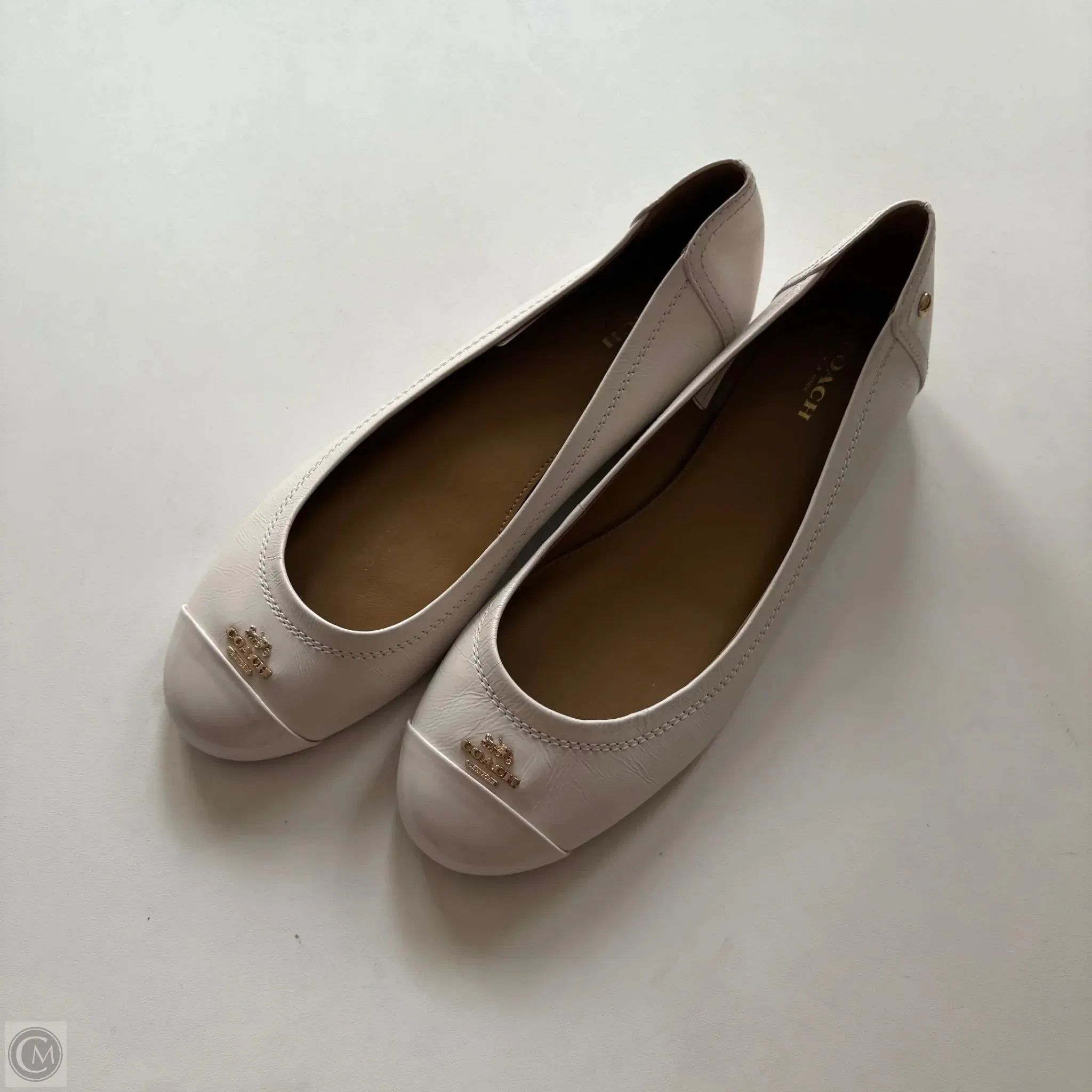 Shoes Designer By Coach In Cream, Size: 8.5