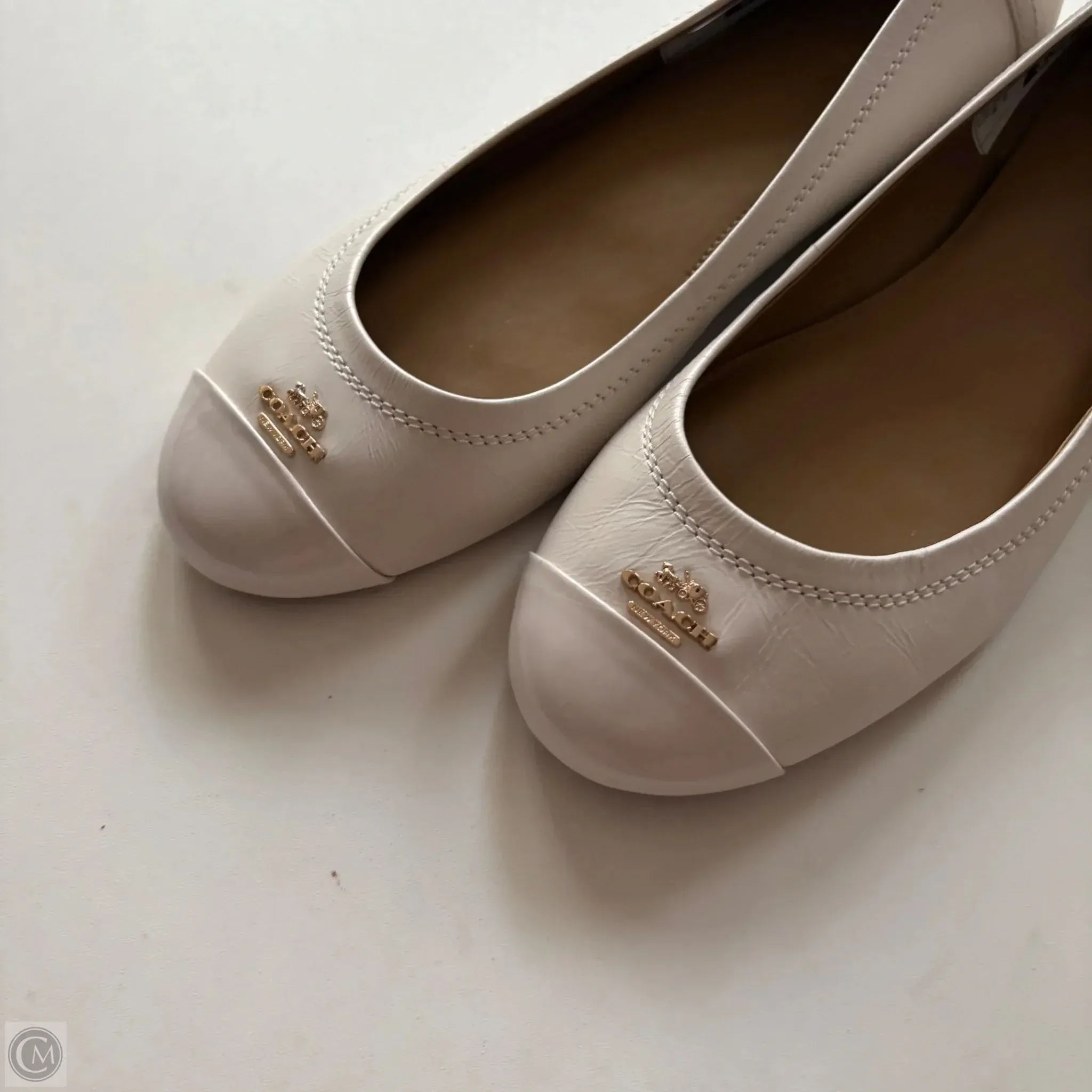 Shoes Designer By Coach In Cream, Size: 8.5