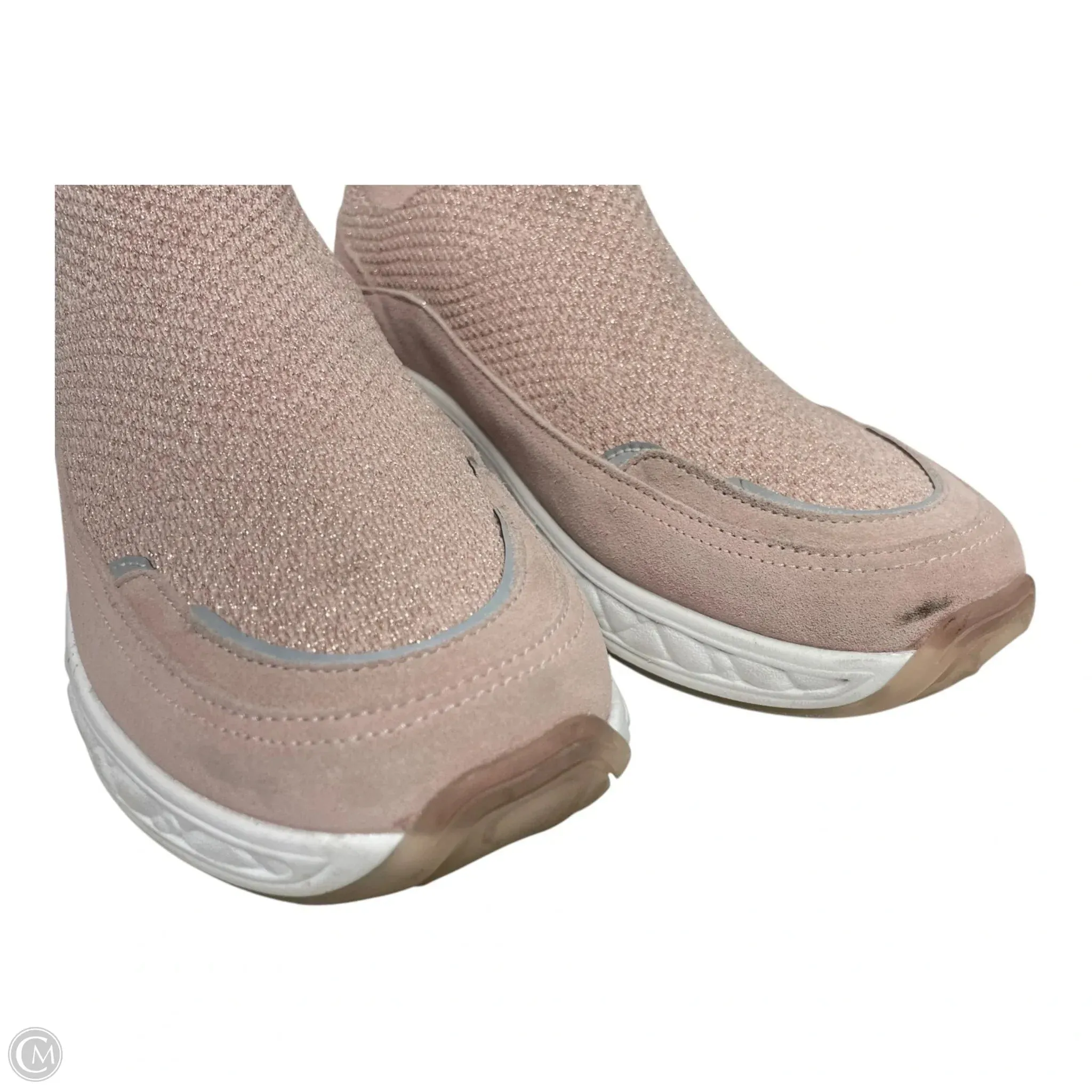 Shoes Designer By Kurt Geiger In Pink & White, Size: 8