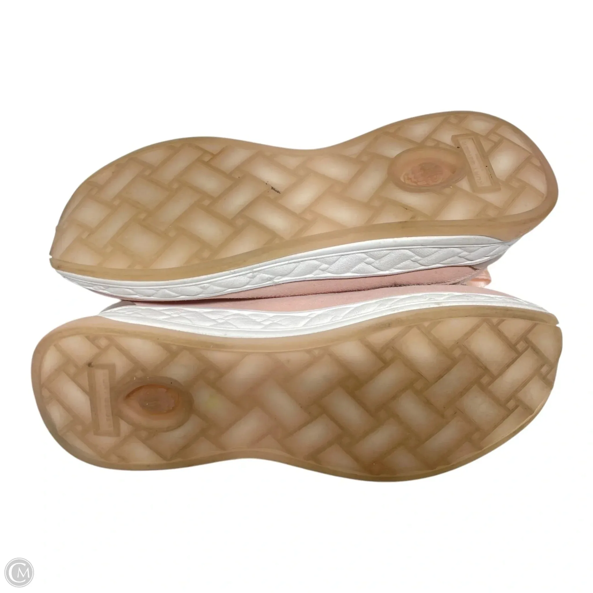 Shoes Designer By Kurt Geiger In Pink & White, Size: 8