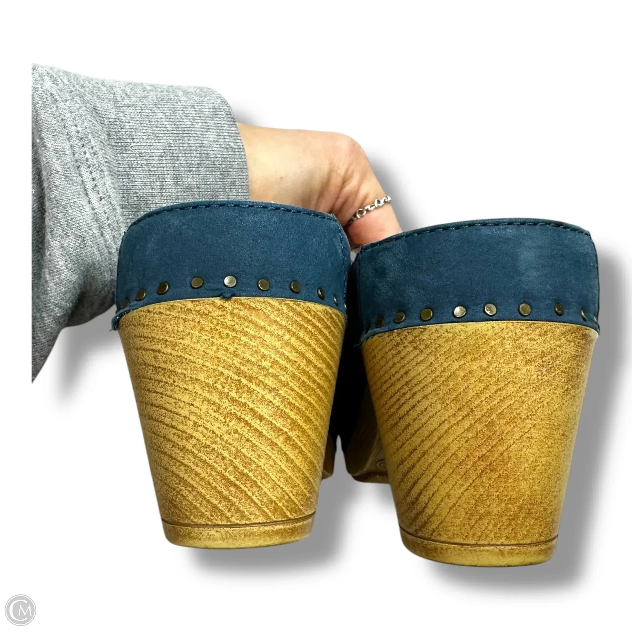 Shoes Heels Block By Dansko In Blue, Size: 8.5