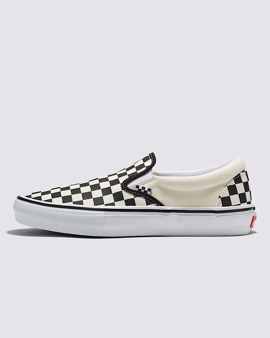 Skate Slip-On Shoes - Checkerboard Black/Off White