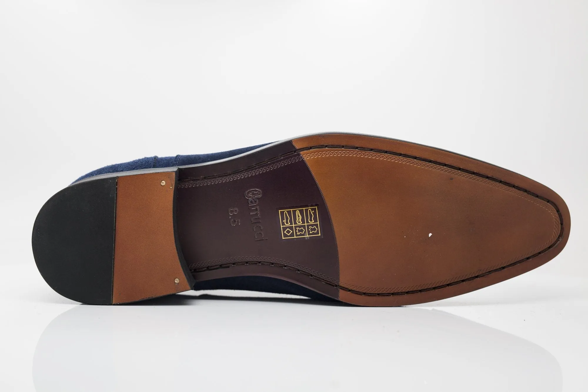 Suede Lace-Up Oxford Blue