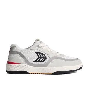 Uba Pro Shoes in Smoke White, Red & Black