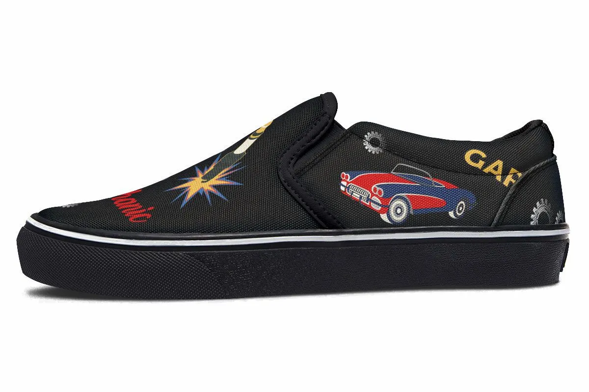 Vintage Mechanic Slip-On Shoes