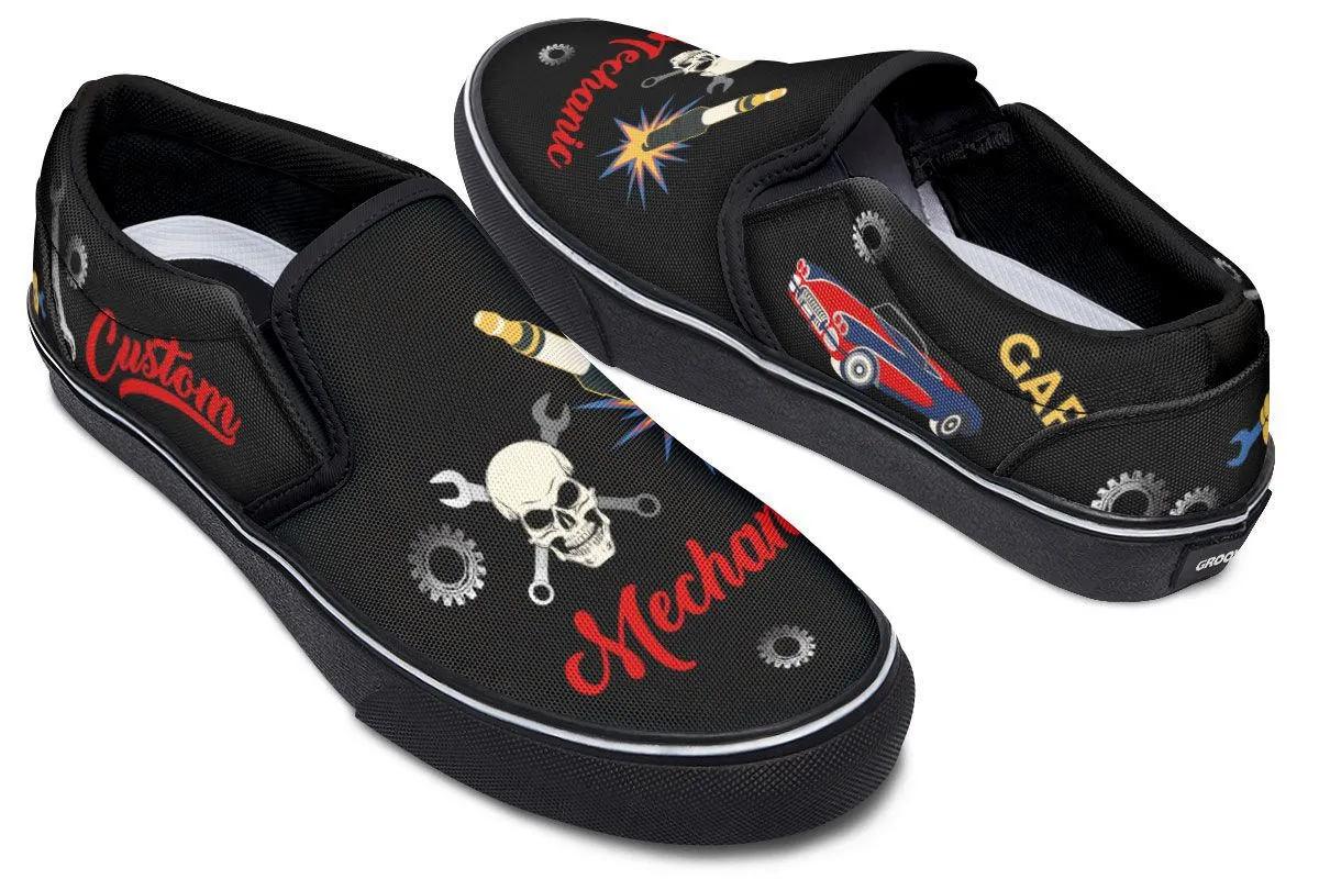 Vintage Mechanic Slip-On Shoes