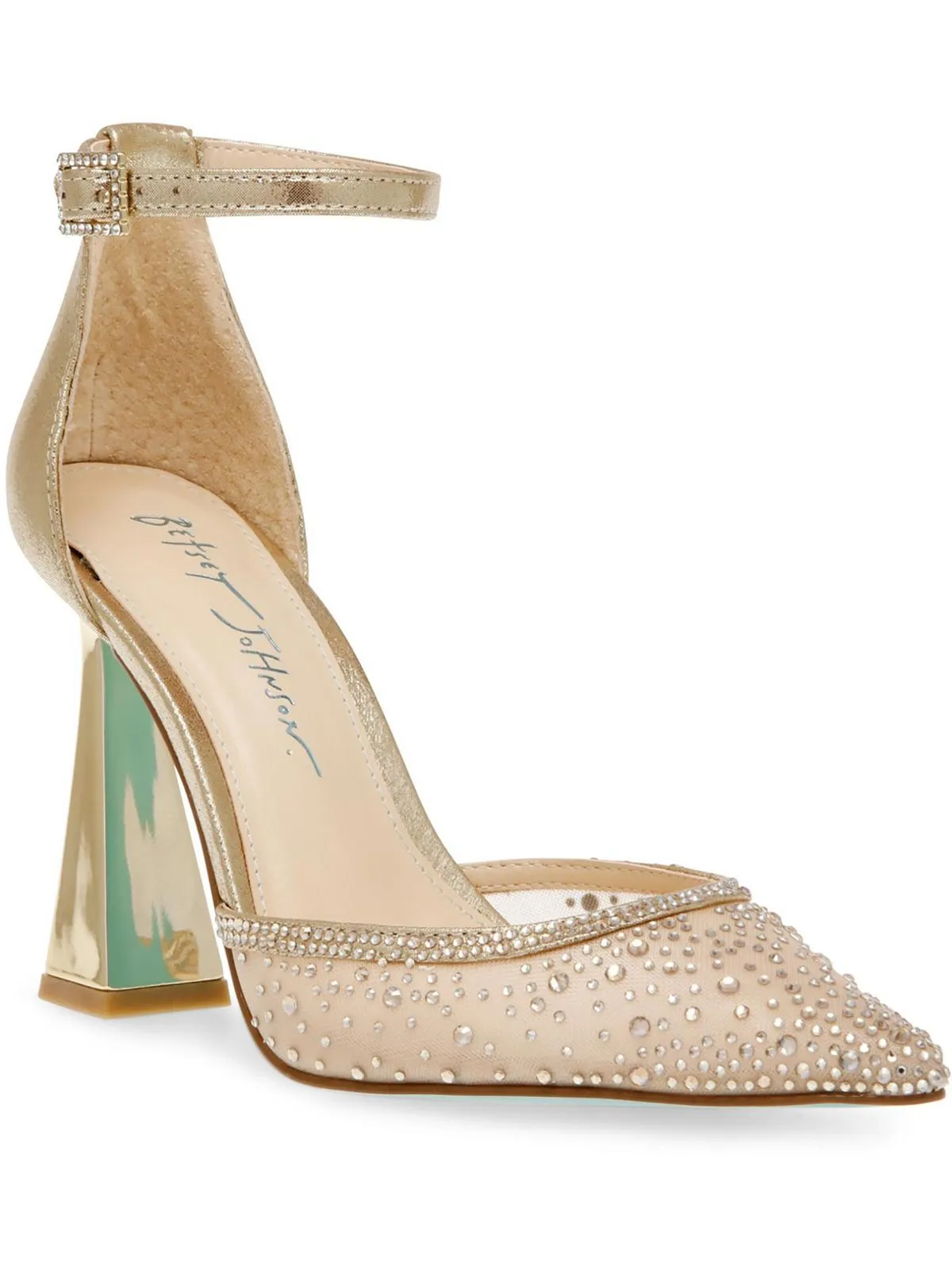 Viola Womens Rhinestone Pointed Toe Pumps
