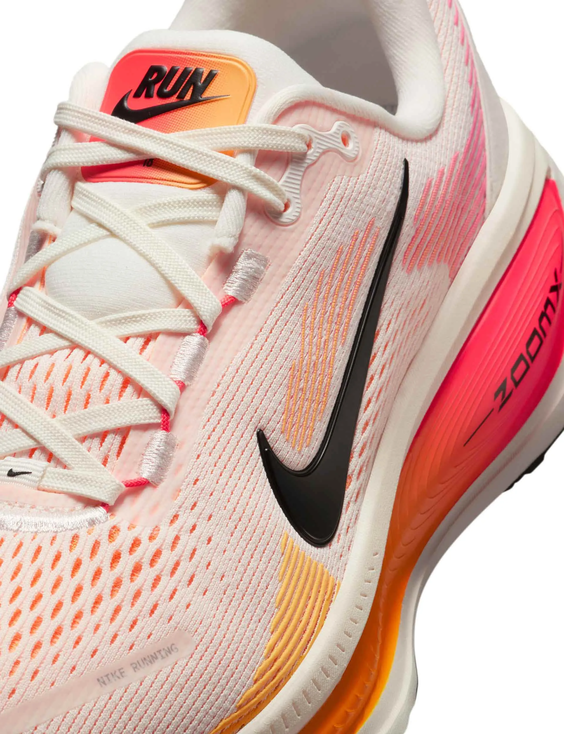 Vomero 18 Running Shoes - Sail/Bright Crimson/Laser Orange/Black