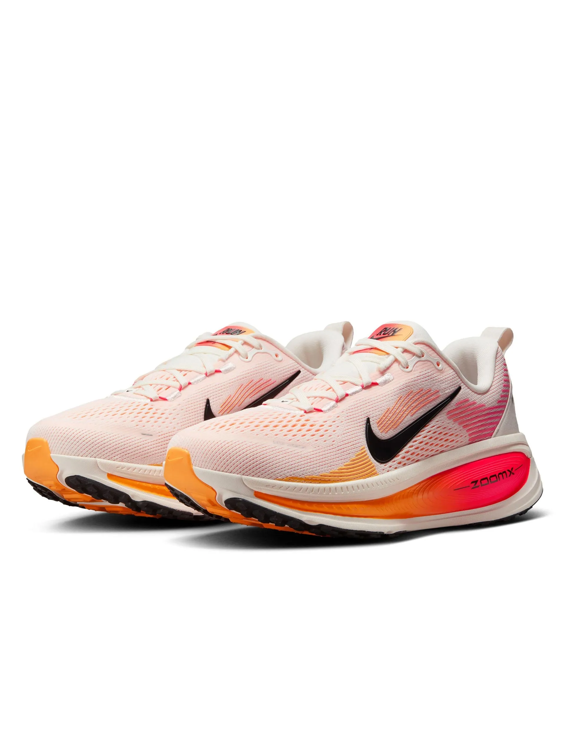 Vomero 18 Running Shoes - Sail/Bright Crimson/Laser Orange/Black