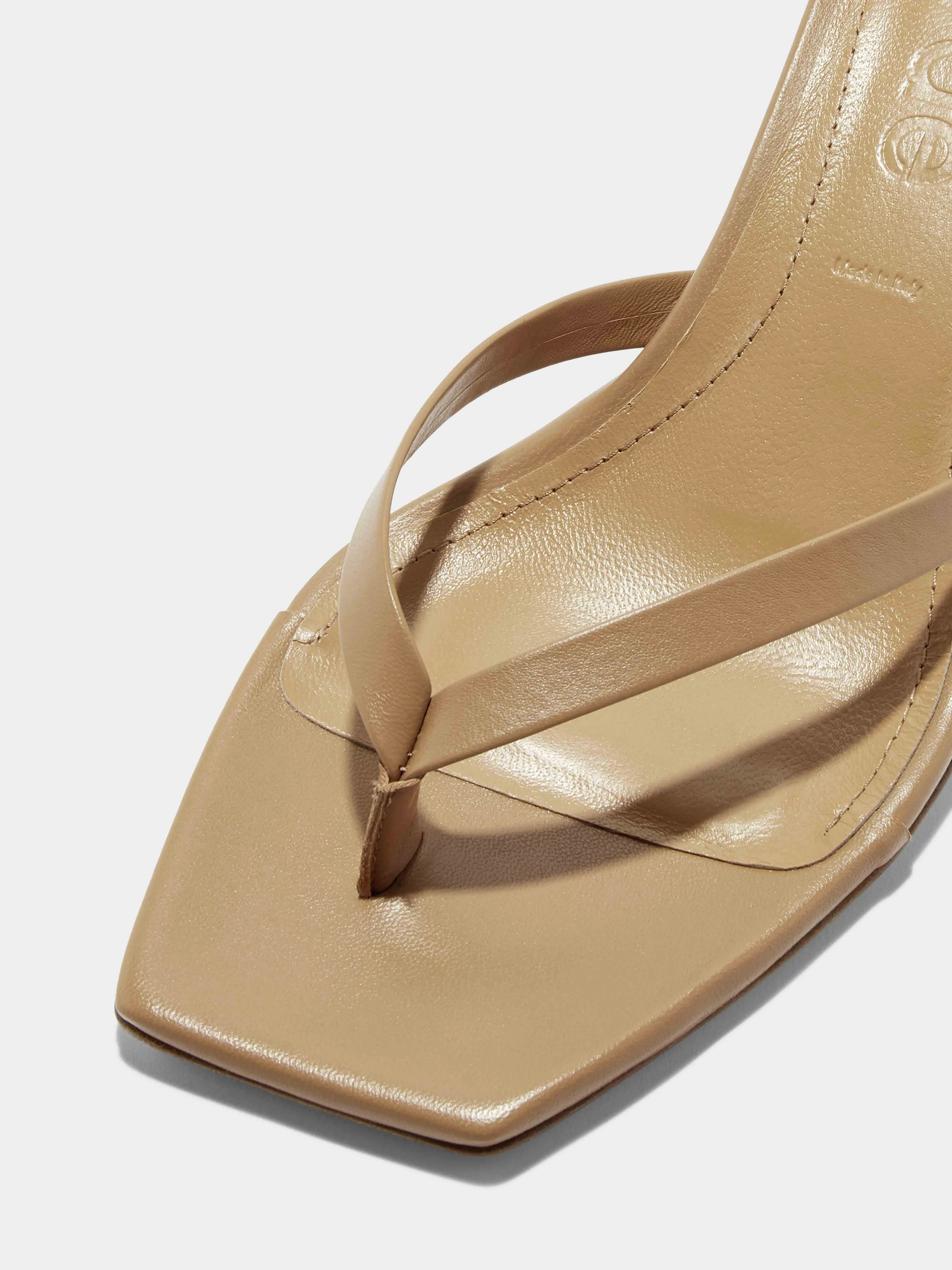 Wilma Leather Toe-Post Sandals