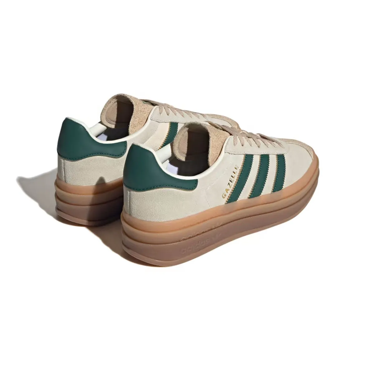 Wmns Gazelle Bold 'Cream White Collegiate Green'