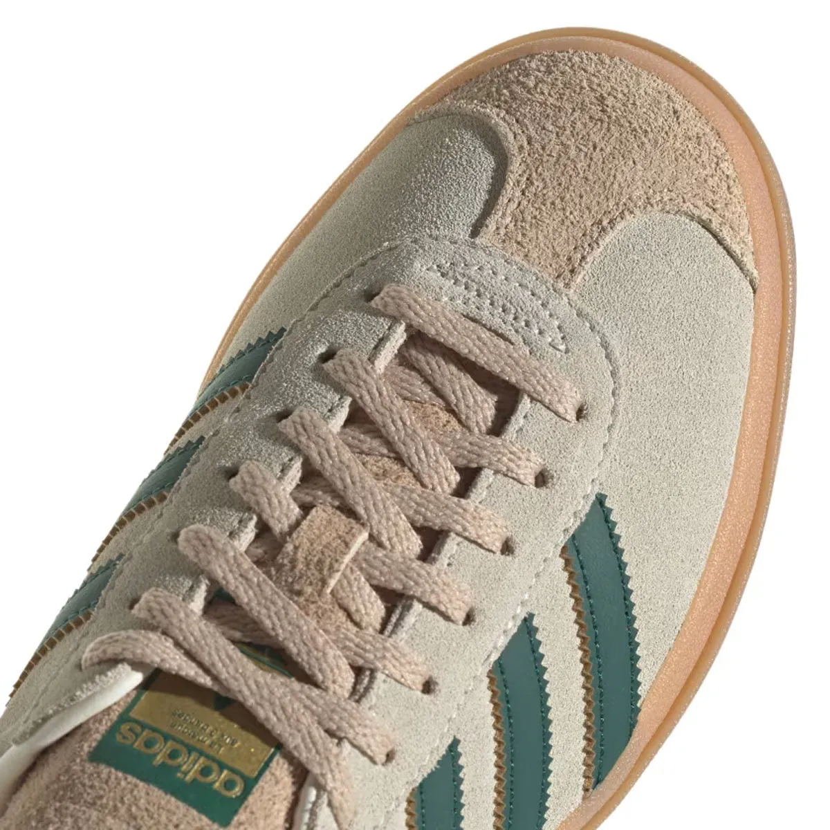 Wmns Gazelle Bold 'Cream White Collegiate Green'
