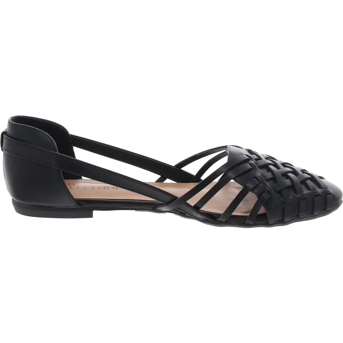 Womens Criss-Cross Manmade Flat Shoes