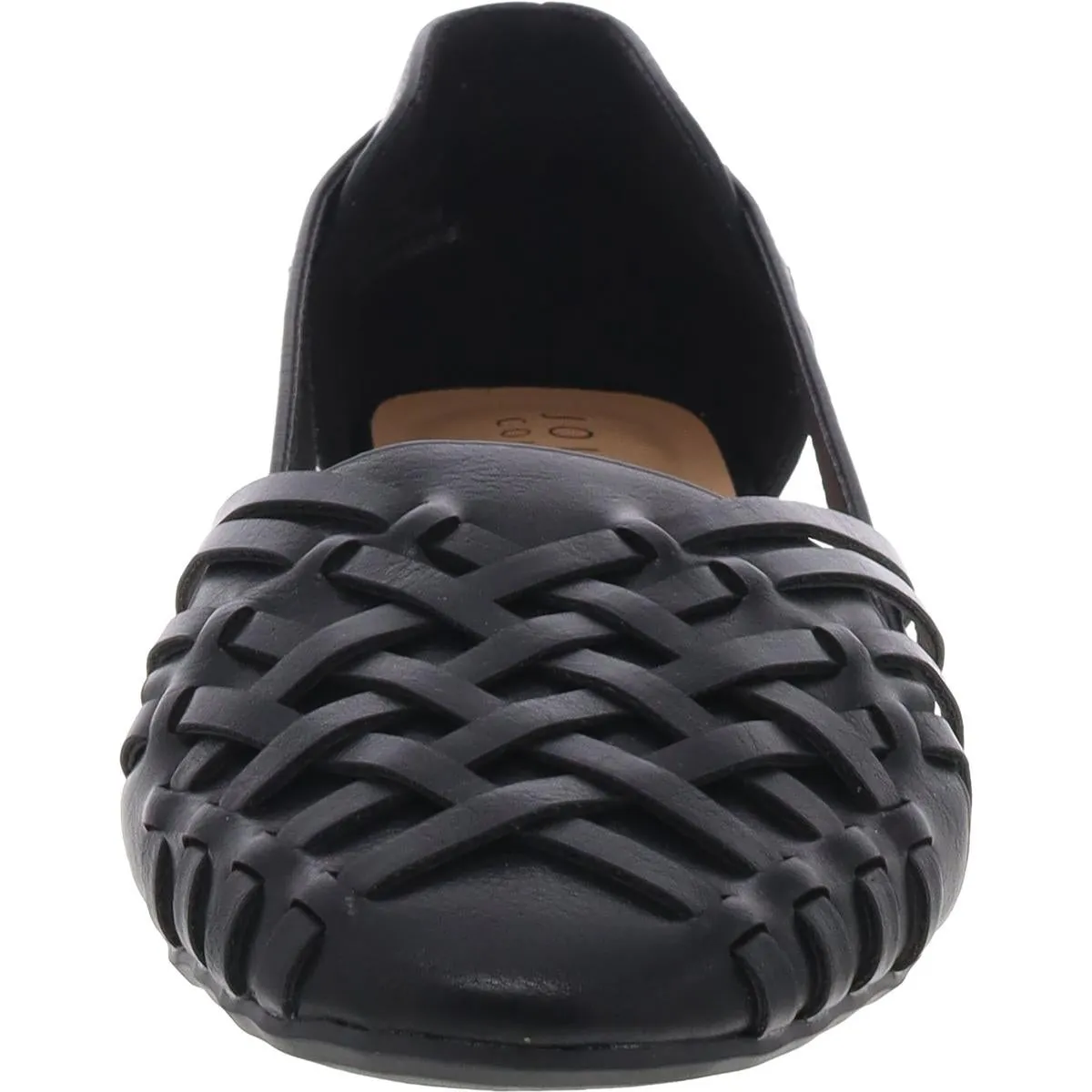 Womens Criss-Cross Manmade Flat Shoes