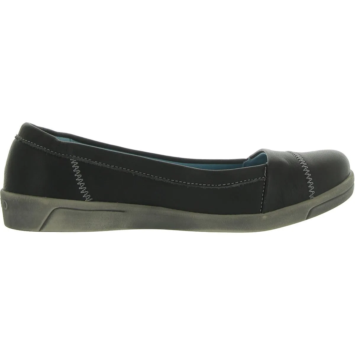 Womens Leather Flat Boat Shoes