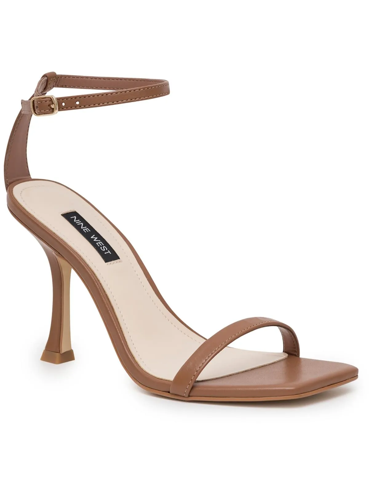 Womens Leather Open Toe Pumps