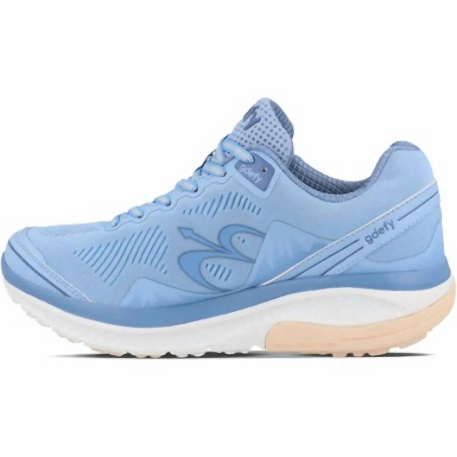 Women's Mighty Walk Shoes In Blue/beige